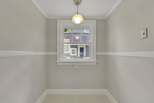 8 W 26th Ave, Spokane, WA 99203 - unfurnished dining area featuring ornamental molding and baseboards