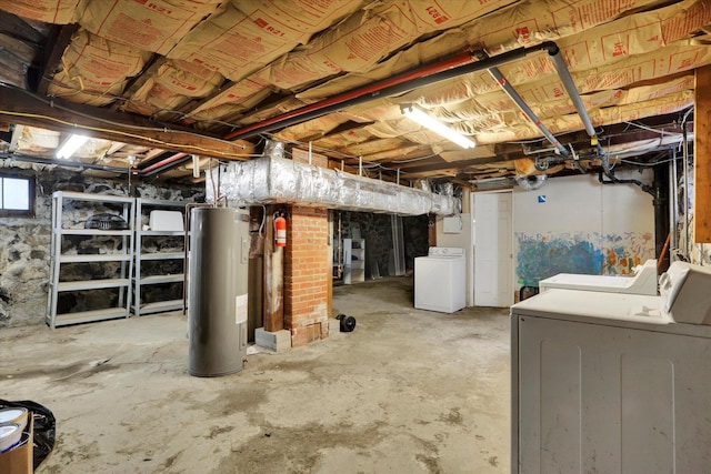8 W 26th Ave, Spokane, WA 99203 - below grade area featuring water heater and independent washer and dryer