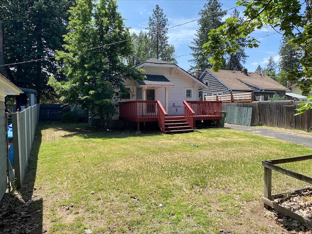 8 W 26th Ave, Spokane, WA 99203 - back of house featuring a deck and a fenced backyard