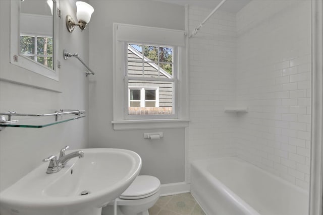 8 W 26th Ave, Spokane, WA 99203 - bathroom with tile patterned flooring, plenty of natural light, and shower / washtub combination