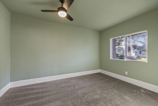 1409 E 36th Ave, Spokane, WA 99203 - carpeted empty room featuring ceiling fan and baseboards