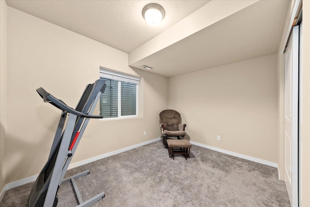 4031 S Bates Rd, Spokane Valley, WA 99206 - workout room with carpet flooring and baseboards