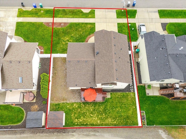 4031 S Bates Rd, Spokane Valley, WA 99206 - aerial view of property's location with property boundaries highlighted