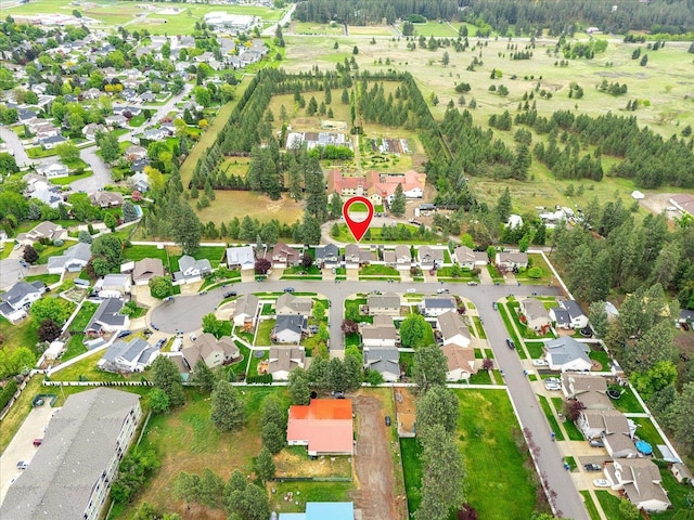 4031 S Bates Rd, Spokane Valley, WA 99206 - aerial view of property and surrounding area with nearby suburban area