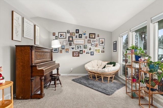 4031 S Bates Rd, Spokane Valley, WA 99206 - sitting room with carpet floors and lofted ceiling
