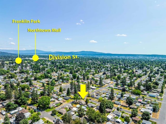 1306 W Joseph Ave, Spokane, WA 99205 - aerial perspective of suburban area with mountains