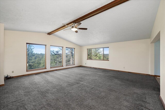 5919 E Grouse Rd, Chattaroy, WA 99003 - carpeted spare room with a ceiling fan and a textured ceiling