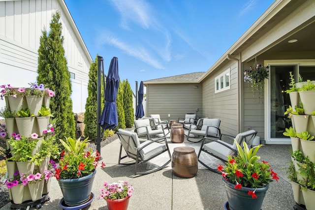 2630 S Fairmont Estates Ct, Greenacres, WA 99016 - view of patio with an outdoor living space