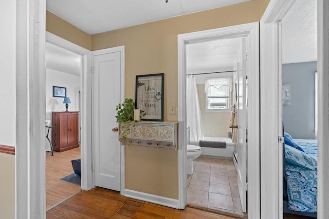5204 N Belt St, Spokane, WA 99205 - corridor featuring wood finished floors and baseboards