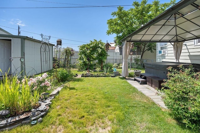 5204 N Belt St, Spokane, WA 99205 - view of yard featuring a gazebo and a hot tub