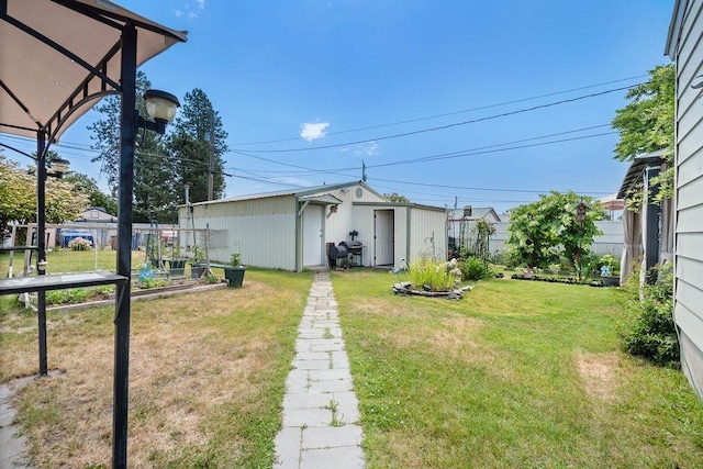 5204 N Belt St, Spokane, WA 99205 - view of yard with a garden and an outdoor structure