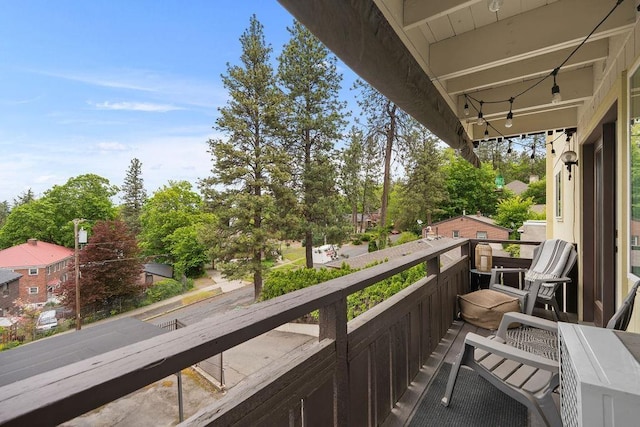 844 W Cliff Dr Unit 206, Spokane, WA 99204 - balcony with view of wooded area