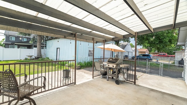 3908 E 26th Ave, Spokane, WA 99223 - view of patio with area for grilling and a gate