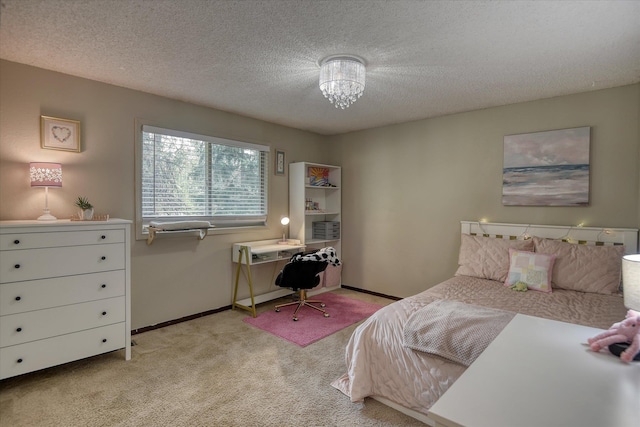 12720 E Kiowa Ct, Spokane Valley, WA 99206 - bedroom with light carpet and a textured ceiling