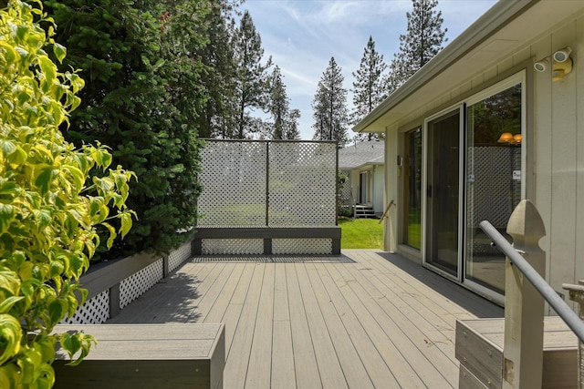 8410 N Pine Meadows Ln, Nine Mile Falls, WA 99026 - view of wooden deck