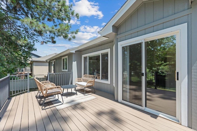 4216 S Tenfel Ln, Spokane, WA 99223 - view of wooden terrace