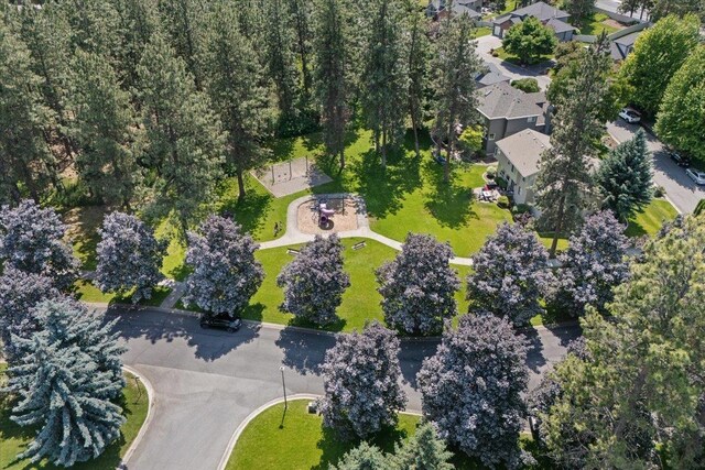 4216 S Tenfel Ln, Spokane, WA 99223 - aerial overview of property's location with nearby suburban area
