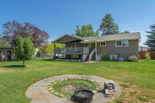 12925 E Valleyway Ave, Spokane Valley, WA 99216 - rear view of property with stairway