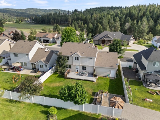 12919 E 39th Ln, Spokane Valley, WA 99206 - aerial perspective of suburban area featuring a forest