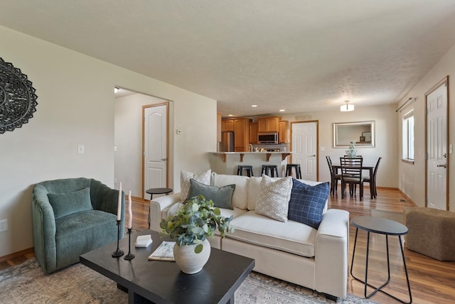12919 E 39th Ln, Spokane Valley, WA 99206 - living area featuring light wood finished floors and recessed lighting
