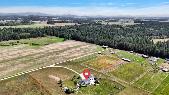 4669 Williams Valley Rd Unit D, Clayton, WA 99110 - aerial overview of property's location featuring a mountainous background and rural landscape