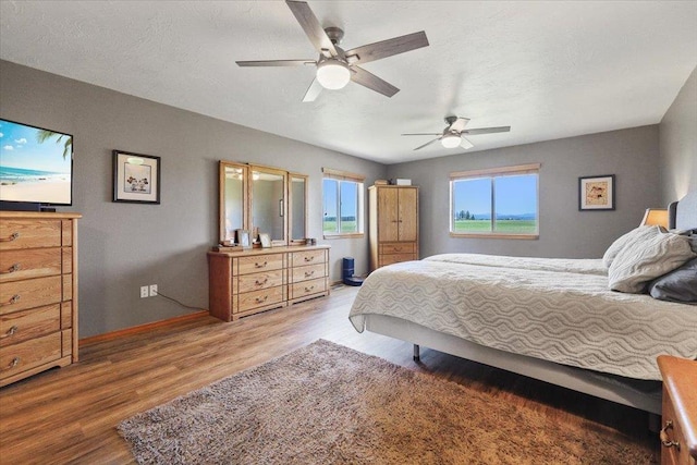 34225 N Arlington Ln, Deer Park, WA 99006 - bedroom with wood finished floors and a ceiling fan