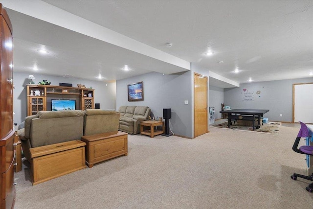 34225 N Arlington Ln, Deer Park, WA 99006 - carpeted living area with recessed lighting