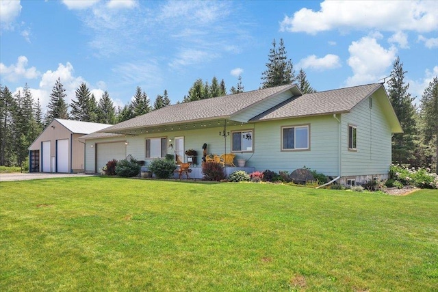 34225 N Arlington Ln, Deer Park, WA 99006 - single story home featuring a front lawn, a garage, and roof with shingles