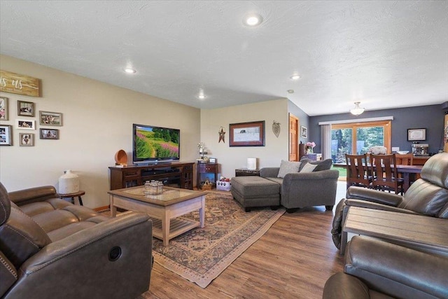 34225 N Arlington Ln, Deer Park, WA 99006 - living room featuring wood finished floors and recessed lighting