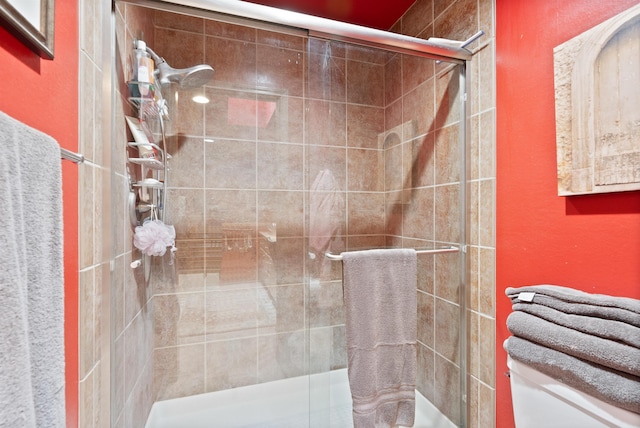 3001 S Winthrop Ln, Spokane, WA 99203 - bathroom with a stall shower and toilet