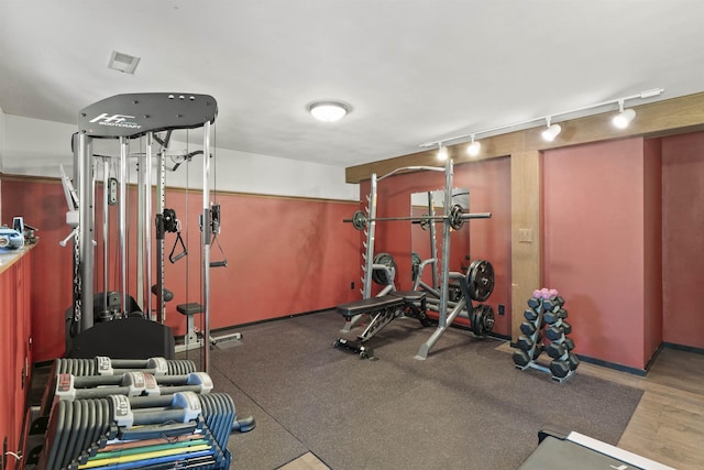 3114 W 20th Ave, Spokane, WA 99224 - workout area with rail lighting