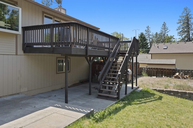 3114 W 20th Ave, Spokane, WA 99224 - view of patio / terrace with a wooden deck