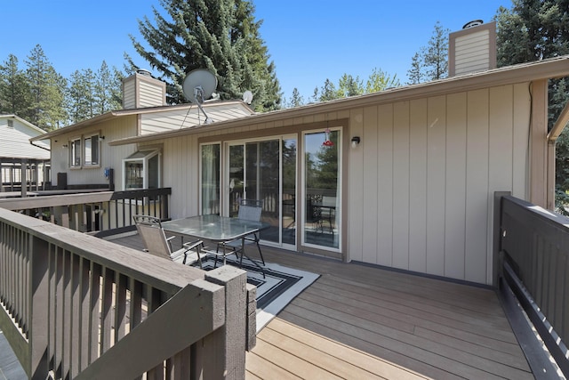 3114 W 20th Ave, Spokane, WA 99224 - wooden deck with outdoor dining area