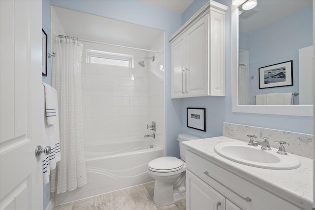 2605 S Cherrytree Ln, Spokane, WA 99203 - full bathroom featuring vanity and shower / tub combo with curtain