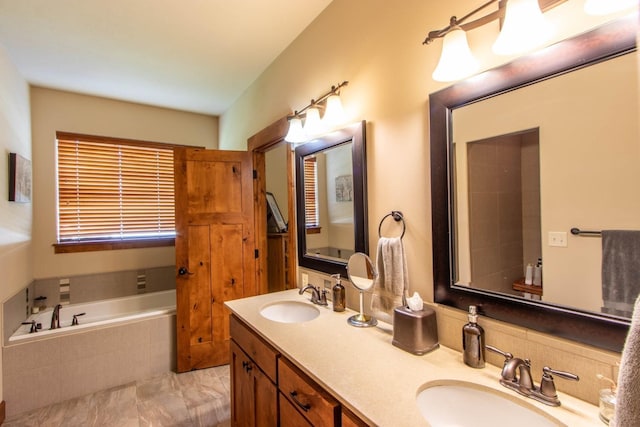 1119 N River Ridge Blvd, Spokane, WA 99224 - full bathroom featuring a bath and double vanity