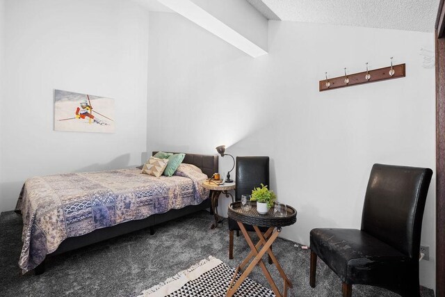 28600 N Mt Spokane Park Dr # 632, Mead, WA 99021 - carpeted bedroom with lofted ceiling and a textured ceiling