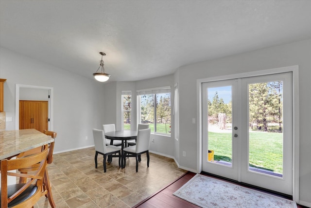 5818 S Abbott Rd, Spokane, WA 99224 - dining room with french doors and baseboards