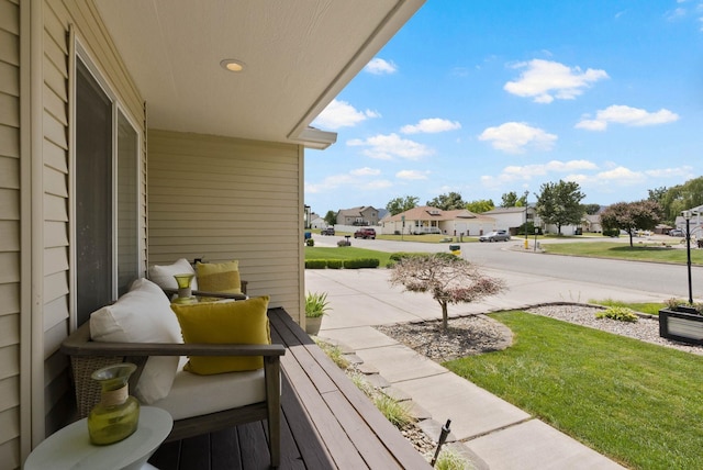 3205 S Mcdonald St, Spokane Valley, WA 99206 - wooden deck with a residential view