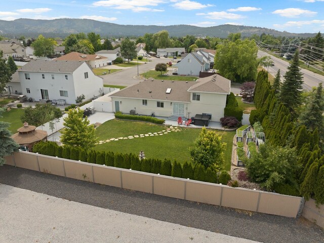 3205 S Mcdonald St, Spokane Valley, WA 99206 - aerial view of residential area with mountains