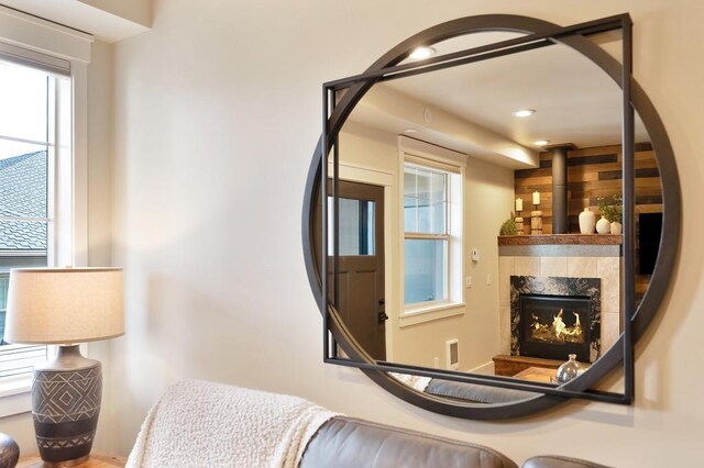 24493 E Pinnacle Ct # D, Liberty Lake, WA 99019 - detailed view of a premium fireplace