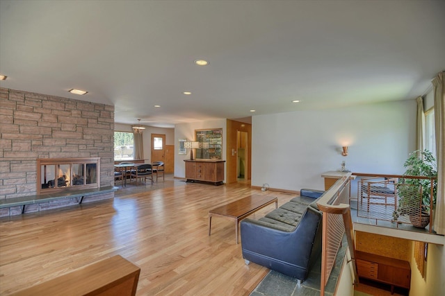3303 W 8th Ave, Spokane, WA 99224 - living area featuring wood finished floors and recessed lighting