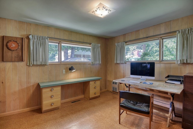 3303 W 8th Ave, Spokane, WA 99224 - office space featuring healthy amount of natural light, built in study area, wood walls, and light colored carpet