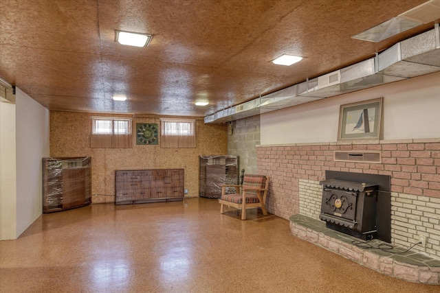 3303 W 8th Ave, Spokane, WA 99224 - below grade area featuring a wood stove