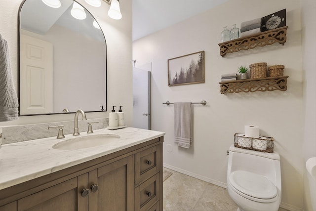 6709 S Moran View St, Spokane, WA 99224 - bathroom featuring vanity and baseboards