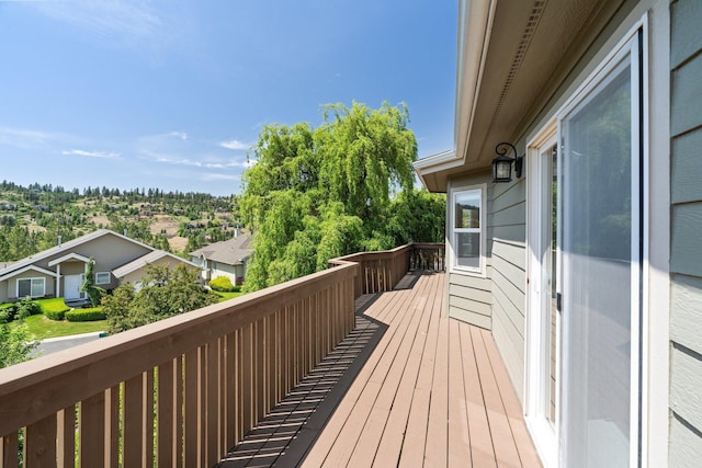 2106 E Turnberry Ln, Spokane, WA 99223 - deck with a residential view