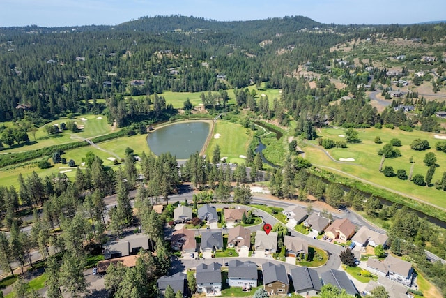 2106 E Turnberry Ln, Spokane, WA 99223 - aerial view of property's location with a forest and nearby suburban area