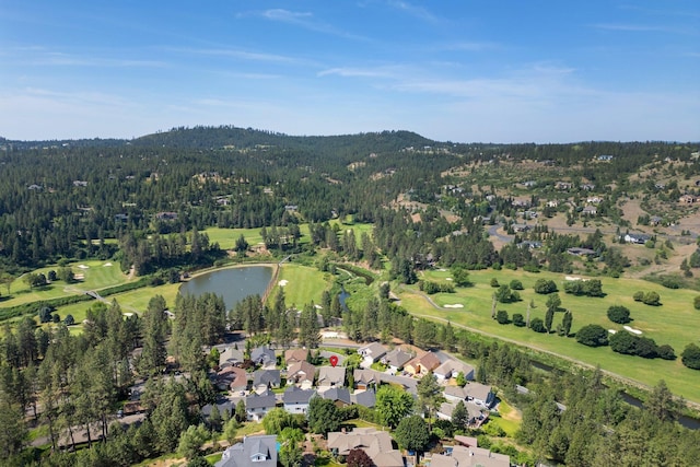 2106 E Turnberry Ln, Spokane, WA 99223 - aerial view of property's location with a water and mountain view and nearby suburban area