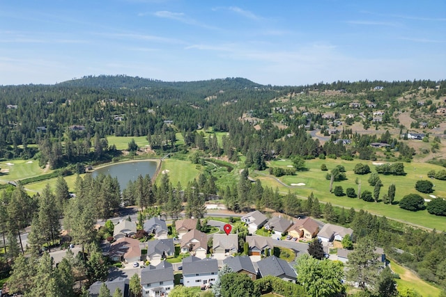 2106 E Turnberry Ln, Spokane, WA 99223 - aerial view of property and surrounding area with a nearby body of water and nearby suburban area