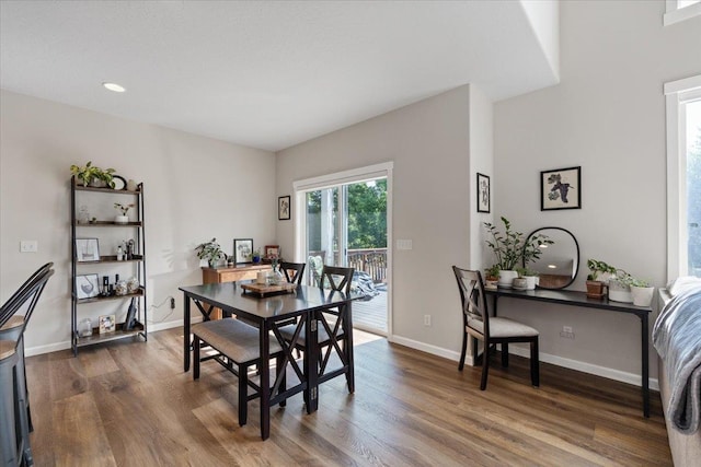 4213 S Cook St, Spokane, WA 99223 - dining room with dark wood finished floors and recessed lighting