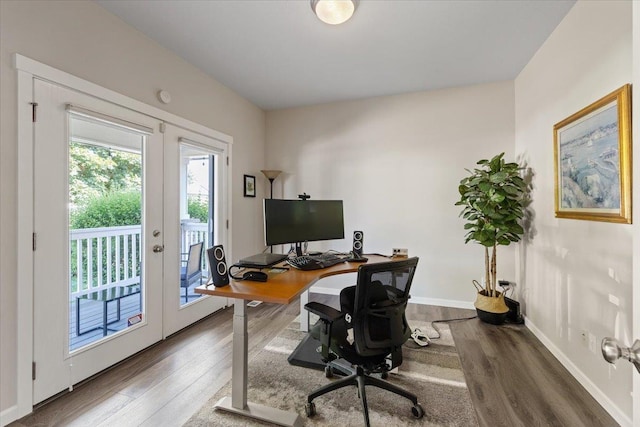 4213 S Cook St, Spokane, WA 99223 - office space with wood finished floors and french doors